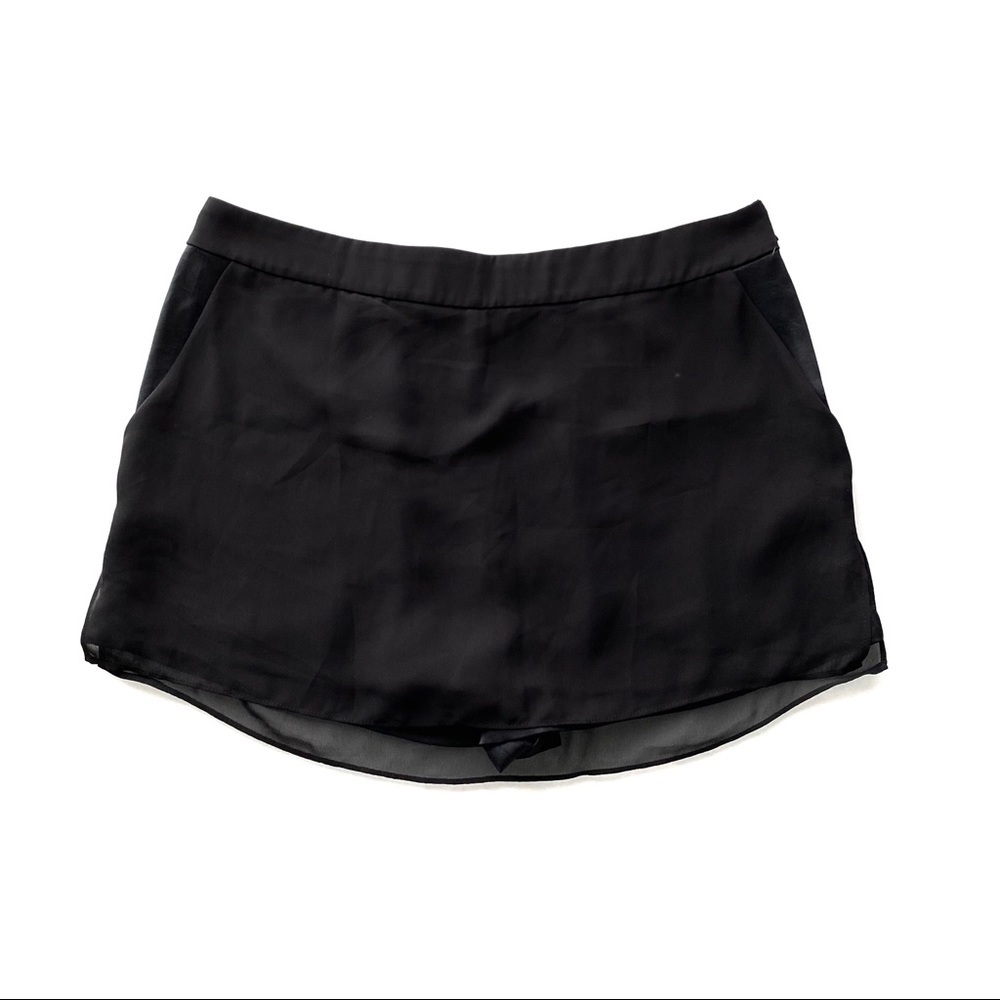 All Saints Black Mini Skort Sz 6